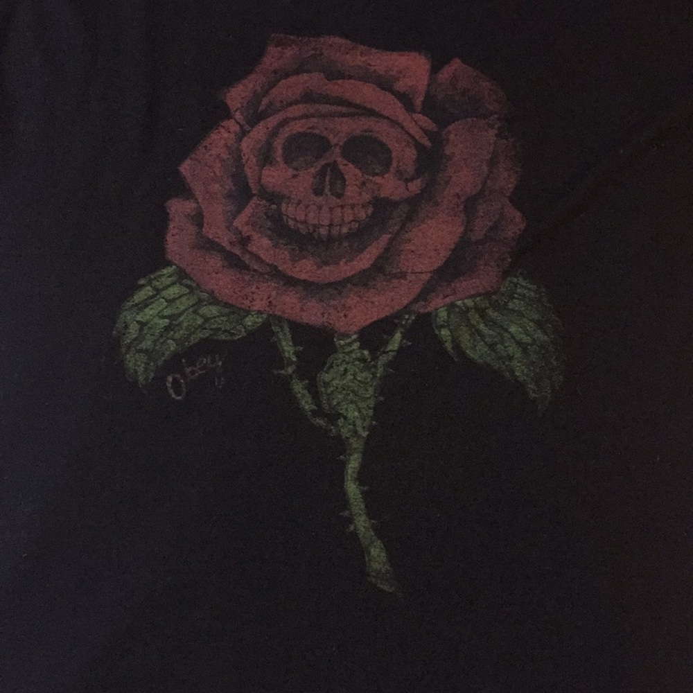 Rose Skull Obey Shirt